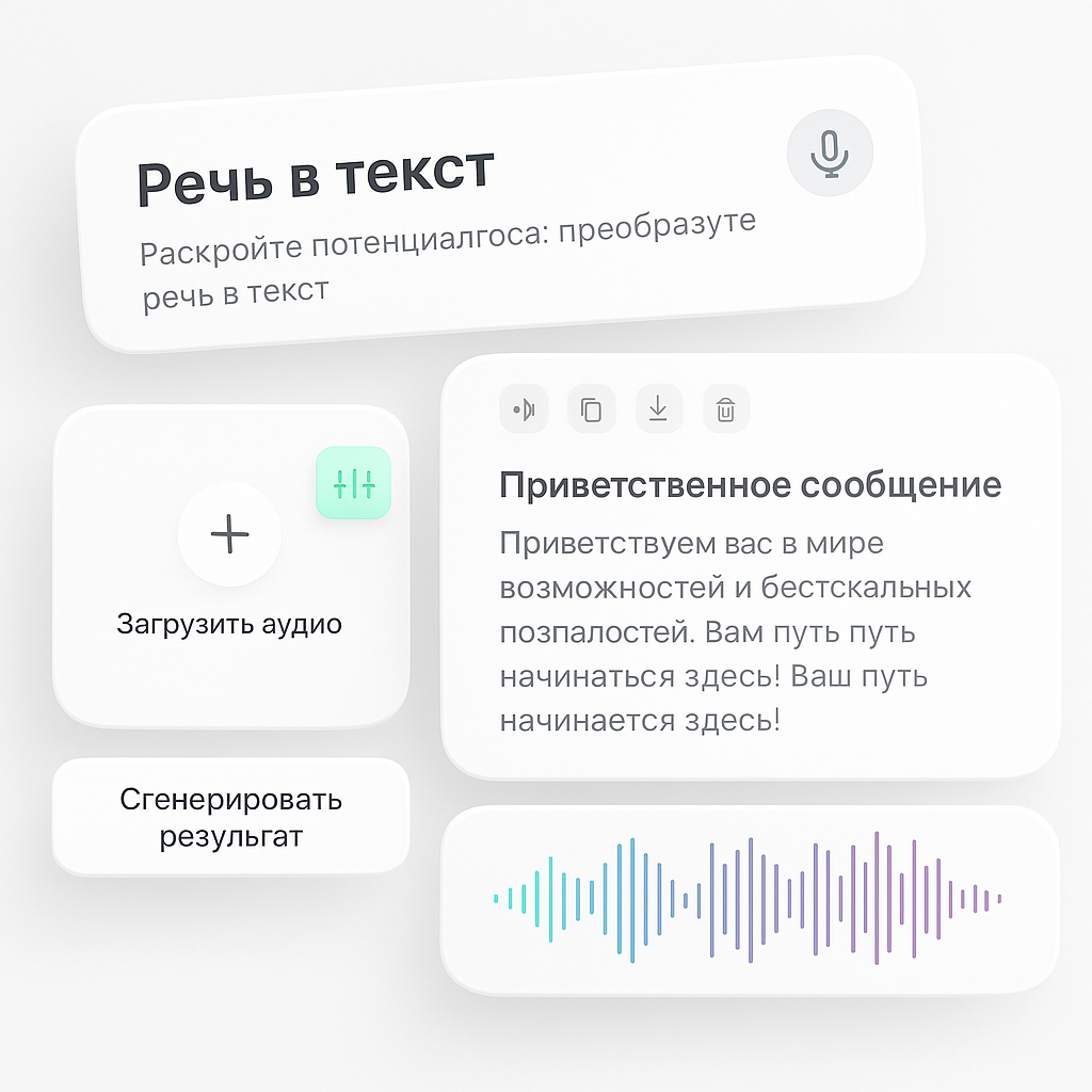 AI speech to text transformer